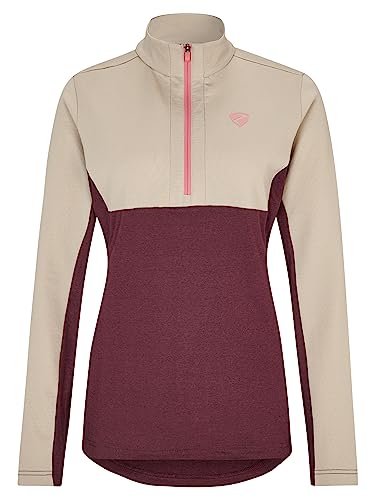 Ziener Damen JAPRA Skipullover Skirolli Funktions-Shirt | warm elastisch PFC frei, velvet red.silver beige, 38 im Sale